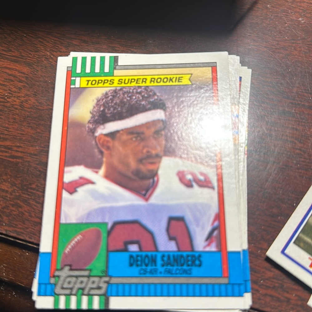 Topps Deion Sanders Super Rookie Card